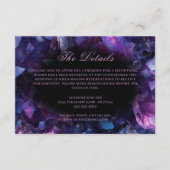 Carte D'accompagnement Chiffres de sorcière Boho Améthyste foncé Mariage  (Devant)
