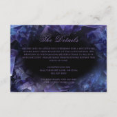 Carte D'accompagnement Chiffres de sorcière Boho Améthyste foncé Mariage  (Devant)