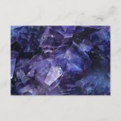 Carte D'accompagnement Chiffres de sorcière Boho Améthyste foncé Mariage  (Dos)