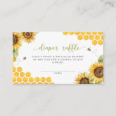 Carte D'accompagnement Chimier Bee Floral Diaper Raffle (Devant)