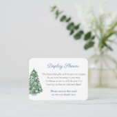 Carte D'accompagnement Chinoiserie Chic Arbre de Noël avec douche (Debout devant)