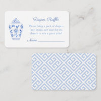 Chinoiserie Chic Diaper Baby shower Raffle