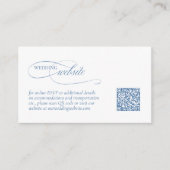 Carte D'accompagnement Chinoiserie Tree Motif Site Mariage ID1094 (Devant)