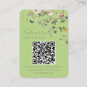 Carte D'accompagnement Chinoiserie Wedding Website RSVP QR Code  (Devant)