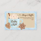 Carte D'accompagnement Chocolat chaud Hiver Baby Boy Diaper Raffle (Devant)