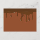 Carte D'accompagnement Chocolat Golden Ticket Bar Réception Bat mitzvah (Dos)