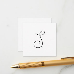 Carte D'accompagnement Choisissez votre propre lettre   Style de police :