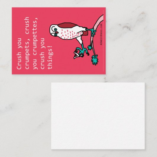 Carte D'accompagnement Chouette avec fronton - AI Valentine (Devant / Derrière)