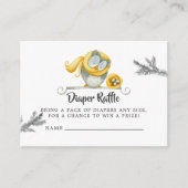 Carte D'accompagnement Chouette d'hiver Baby shower de Noël Chouette Raff (Devant)