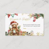 Carte D'accompagnement Christmas Bear Santa Boy Diaper Raffle (Devant)