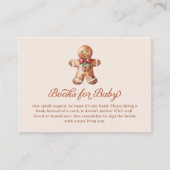 Carte D'accompagnement Christmas Gingerbread Man Books for Baby (Devant)