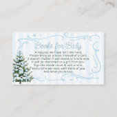 Carte D'accompagnement Christmas Tree Blue Bows Books for Baby Ticket (Devant)