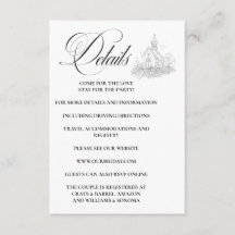 Church Calligraphy Enclosure Card Details