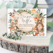 Carte D'accompagnement Chute Baby shower de lessive Animaux de bois