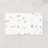 Carte D'accompagnement Chute Baby shower Déchets Raffin (Dos)