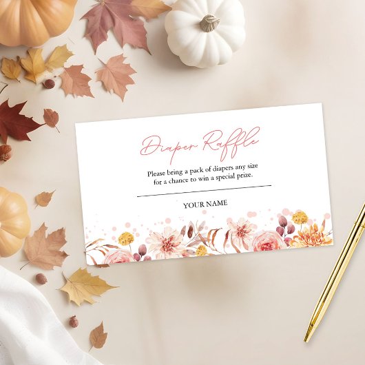 Carte D'accompagnement Chute Baby shower Déchets Raffin