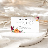 Carte D'accompagnement Chute citrouille bordeaux à quel point le ventre d