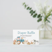 Carte D'accompagnement Chute Citrouille ferme tracteur animal Déchets Raf (Debout devant)