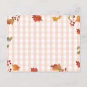 Carte D'accompagnement Chute Citrouille Floral Vêtements de bébé Conseils (Dos)