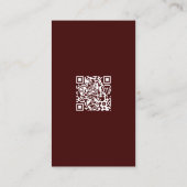 Carte D'accompagnement Chute en amour Citrouille Automne Mariage QR Code  (Dos)