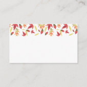 Carte D'accompagnement Chute feuille automne de la tombola de couche neut (Dos)