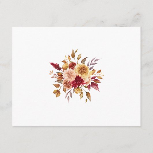 Carte D'accompagnement Chute Lune de miel souhait QR CODE (Dos)