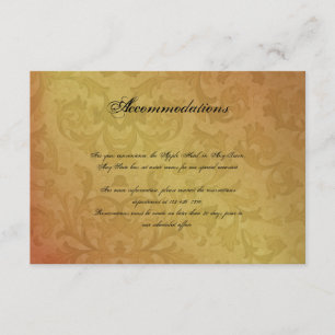 Carte D'accompagnement Chute Regency épousant l'insertion