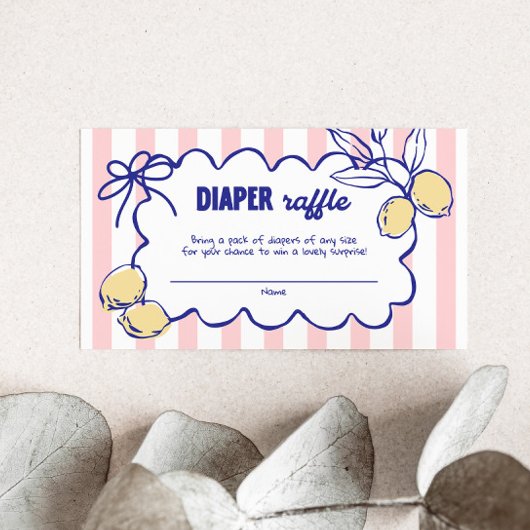 Carte D'accompagnement CIAO BABY Lemon Déchets Méditerranéens Raffle