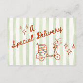 Carte D'accompagnement Ciao Bambino Olive Green - Diaper Raffle (Dos)