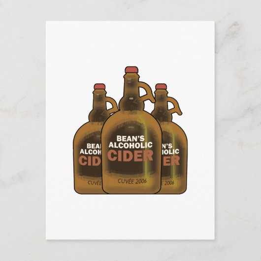 Carte D'accompagnement Cider de Bean (Devant)