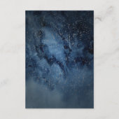 Carte D'accompagnement Ciel de nuit céleste avec cadre Horaire des événem (Dos)