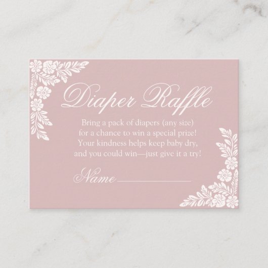 Carte D'accompagnement Cielito Lindo baby shower Déchets Raffle (Devant)