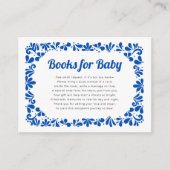 Carte D'accompagnement Cielito Lindo blue white books for baby (Devant)