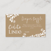 Carte D'accompagnement Cielito Lindo Mexicaine Fiesta Baby shower couche (Devant)
