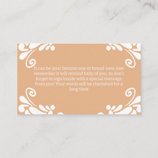 Carte D'accompagnement Cielito Lindo Mexicaine Fiesta Baby shower neutre (Dos)