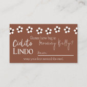 Carte D'accompagnement Cielito Lindo Talavera Baby shower mexicain Jeu (Devant)