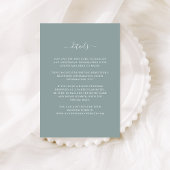 Carte D'accompagnement Cimier d'Eucalyptus | Détails de l'invité Mariage