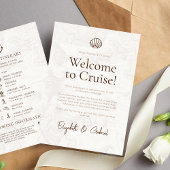 Carte D'accompagnement Circuit de voyage de croisière Mariage de destinat