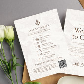 Carte D'accompagnement Circuit de voyage de croisière Mariage de destinat