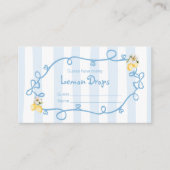 Carte D'accompagnement Citron bleu Méditerranée Combien de gouttes de cit (Devant)