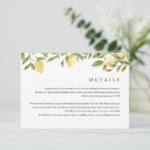 Carte D'accompagnement CITRON Citron Citrus Détails & Hébergements (Debout devant)