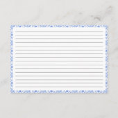 Carte D'accompagnement Citron italien Positano bleu recette pour la marié (Dos)