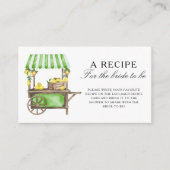 Carte D'accompagnement Citron - Recette pour la future mariée (Devant)