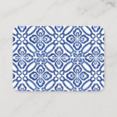 Carte D'accompagnement Citrons Carreaux Bleus Diaper Raffle Baby shower g (Dos)