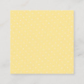 Carte D'accompagnement Citrons d'aquarelle bleu et blanc personnalisés (Dos)