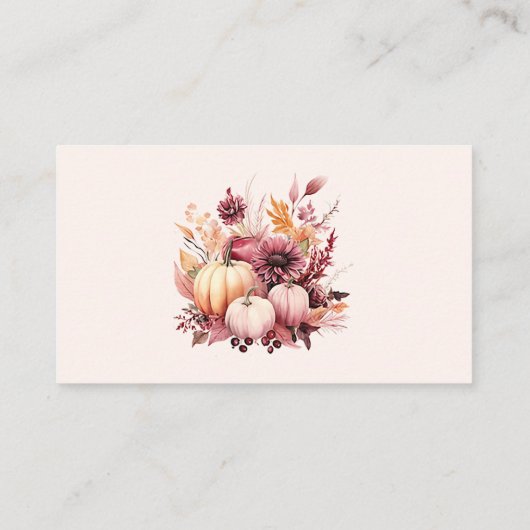 Carte D'accompagnement Citrouille Automne Devinez Combien De Candies Cart (Dos)