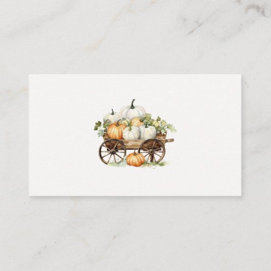 Carte D'accompagnement Citrouille Automne Devinez Combien De Citrouilles  (Dos)