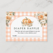 Carte D'accompagnement Citrouille Baby shower Chauffage Chauffage Raffin  (Devant)