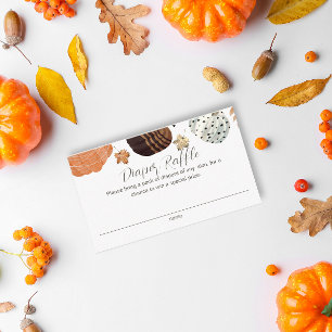 Carte D'accompagnement Citrouille Baby shower de jachère à couches neutre