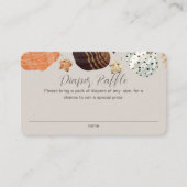 Carte D'accompagnement Citrouille Baby shower de jachère à couches neutre (Devant)